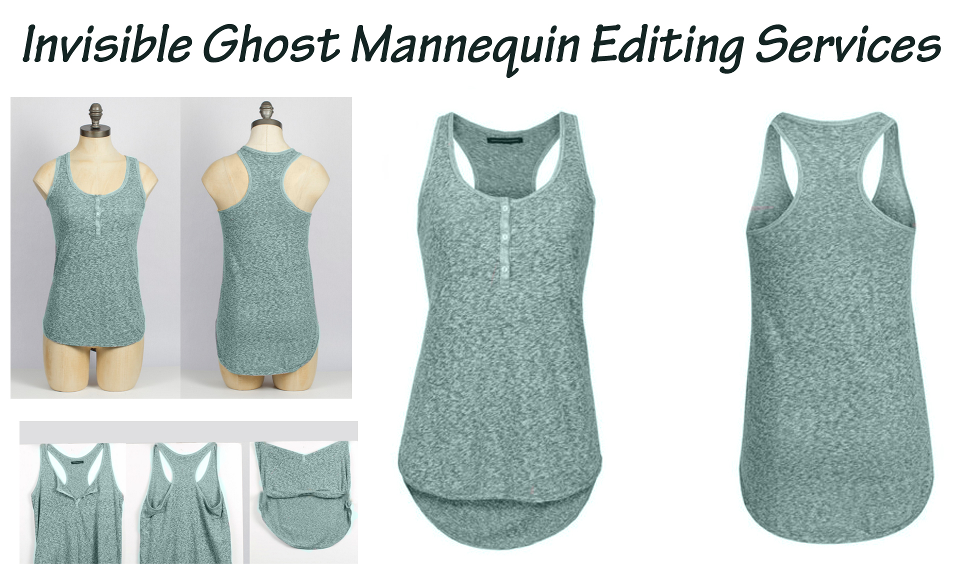 Invisible ghost mannequin photo editing services