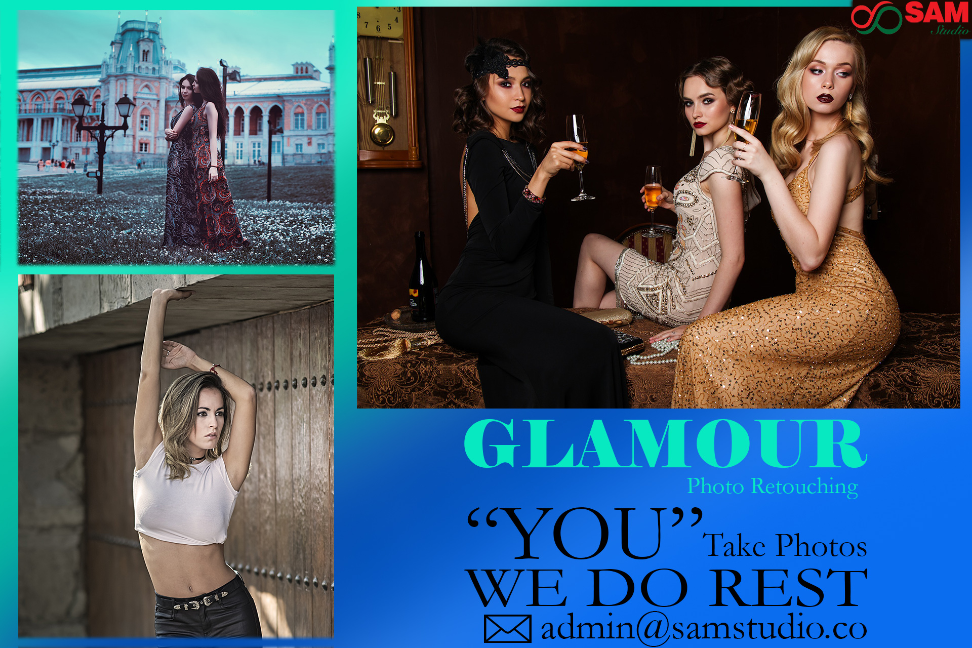Glamour Photo Retouching | Beauty Fashion Model Skin Retouching Services